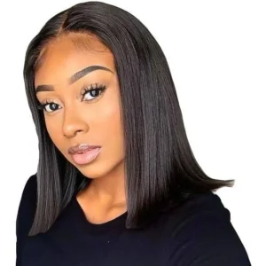 Glueless Full Frontal Bob Wig 12 inch
