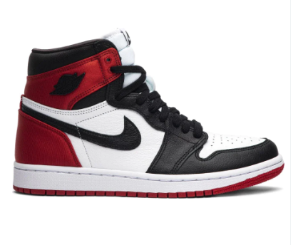 Air Jordan 1 Retro High Satin Black Toe