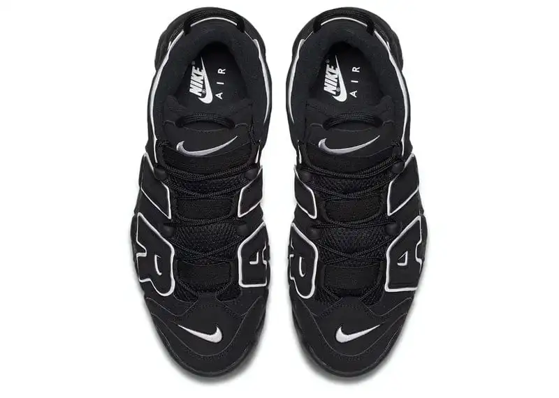 Nike Air more uptempo black and white - Image 2