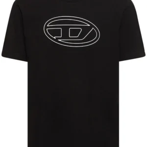 Diesel Oval D logo-print cotton T-shirt