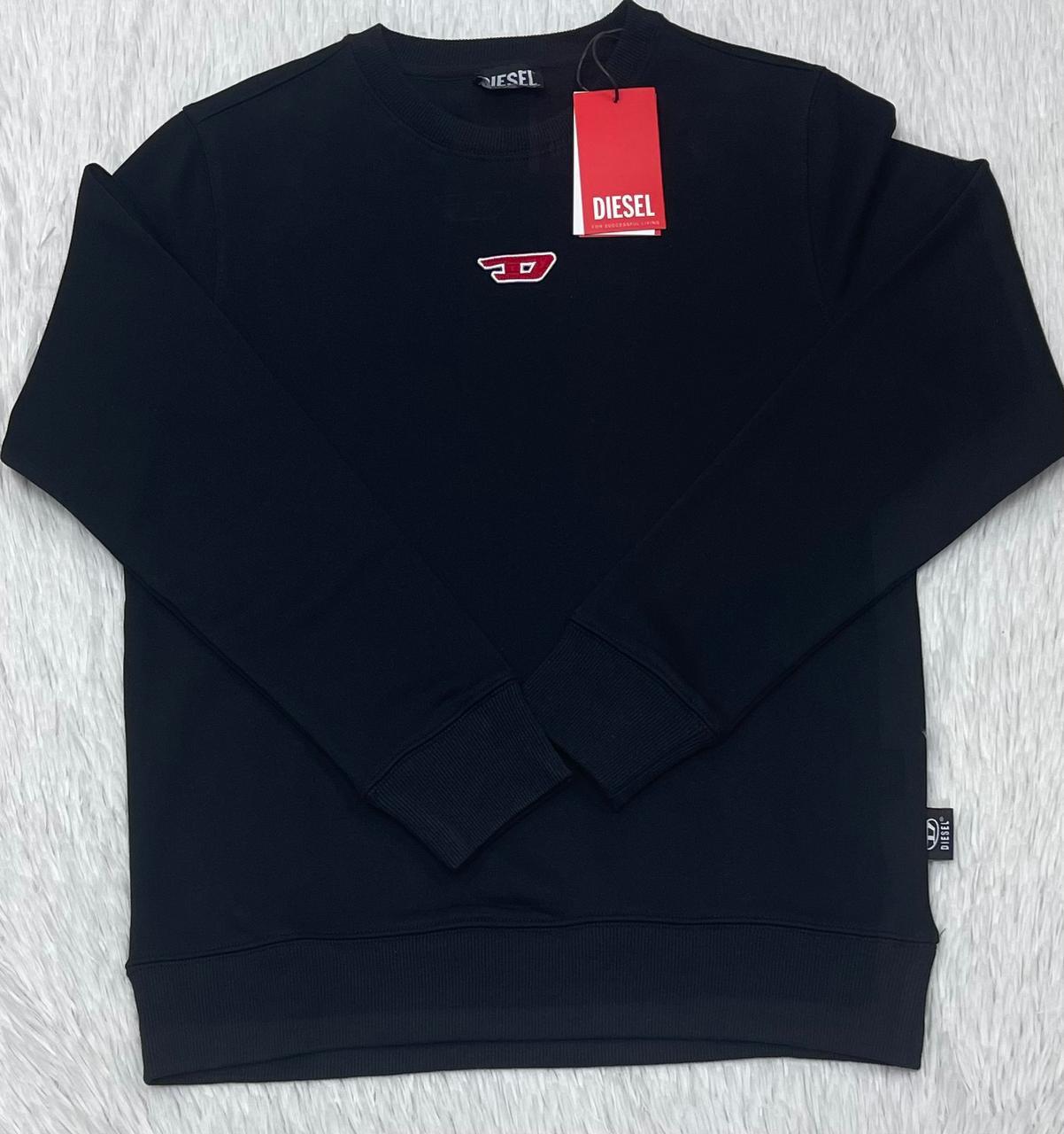 Diesel logo-patch detail sweatshirt