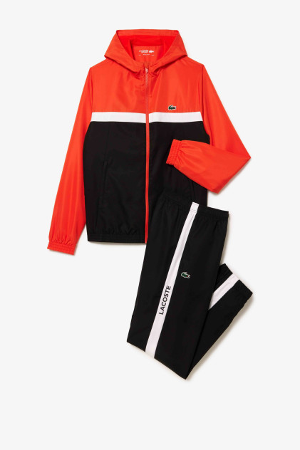 Lacoste Tennis Regular Fit Tracksuit “Black & Red