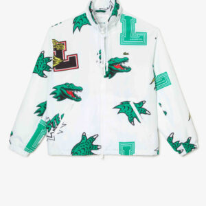 Lacoste printed waterproof jacket