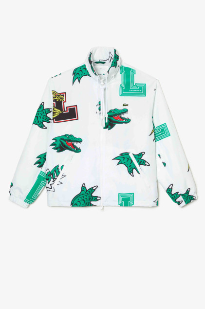 Lacoste printed waterproof jacket
