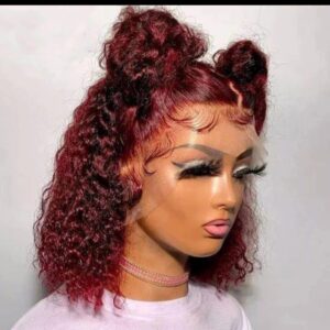 99J   13×4 Full frontal lace wig  GLUELESS BOB