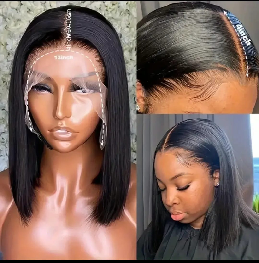 13*4 FULL FRONTAL LACE WIG GLUELESS  DOUBLE DRAWN