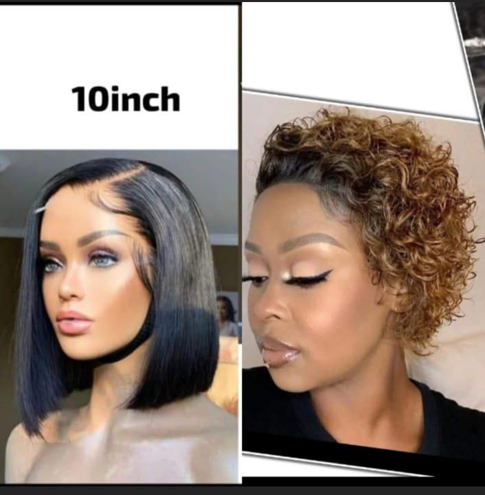 GLUELESS COMBO 10 INCH X 2 WIGS
