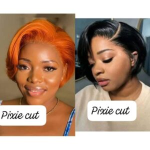 13*4  FULL FRONTAL LACE WIG GLUELESS PIXIE CUT COMBO 2 X WIGS