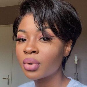 T PART PIXIE CUT  GLUELESS WIG