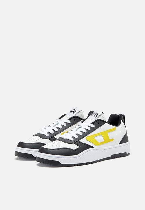 Diesel Premium Streetwear Sneakers – Bold Urban Style & Comfort White Black and yellow