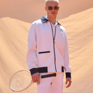 Lacoste 2-Piece Matching Set – Classic Crocodile Style White