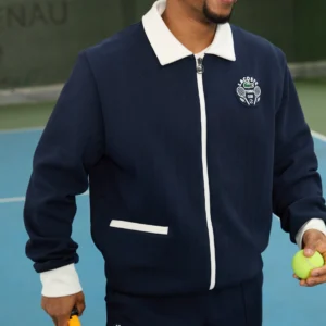 Lacoste 2-Piece Matching Set – Classic Crocodile Style Navy Blue