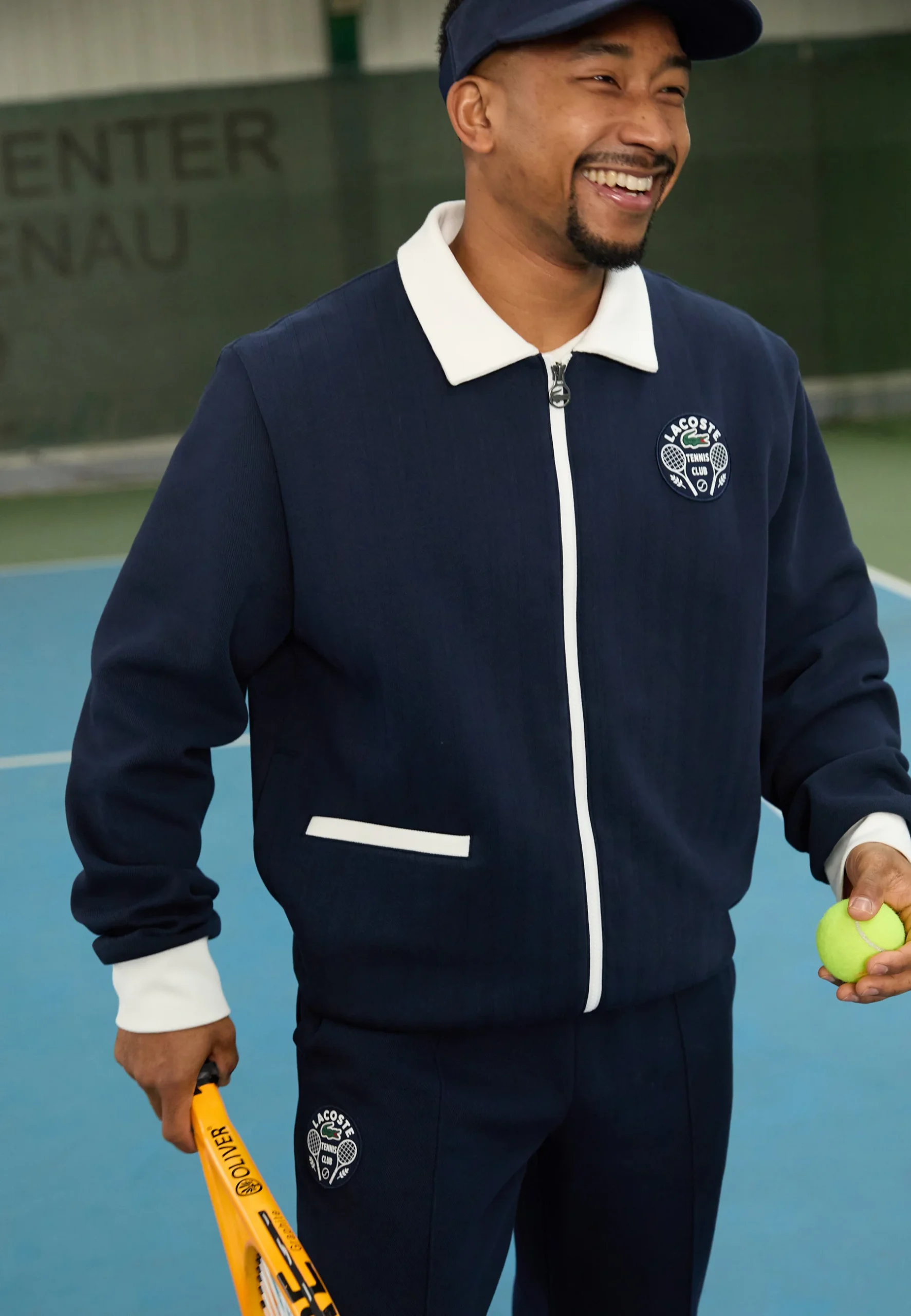 Lacoste 2-Piece Matching Set – Classic Crocodile Style Navy Blue