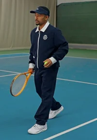 Lacoste 2-Piece Matching Set – Classic Crocodile Style Navy Blue - Image 2