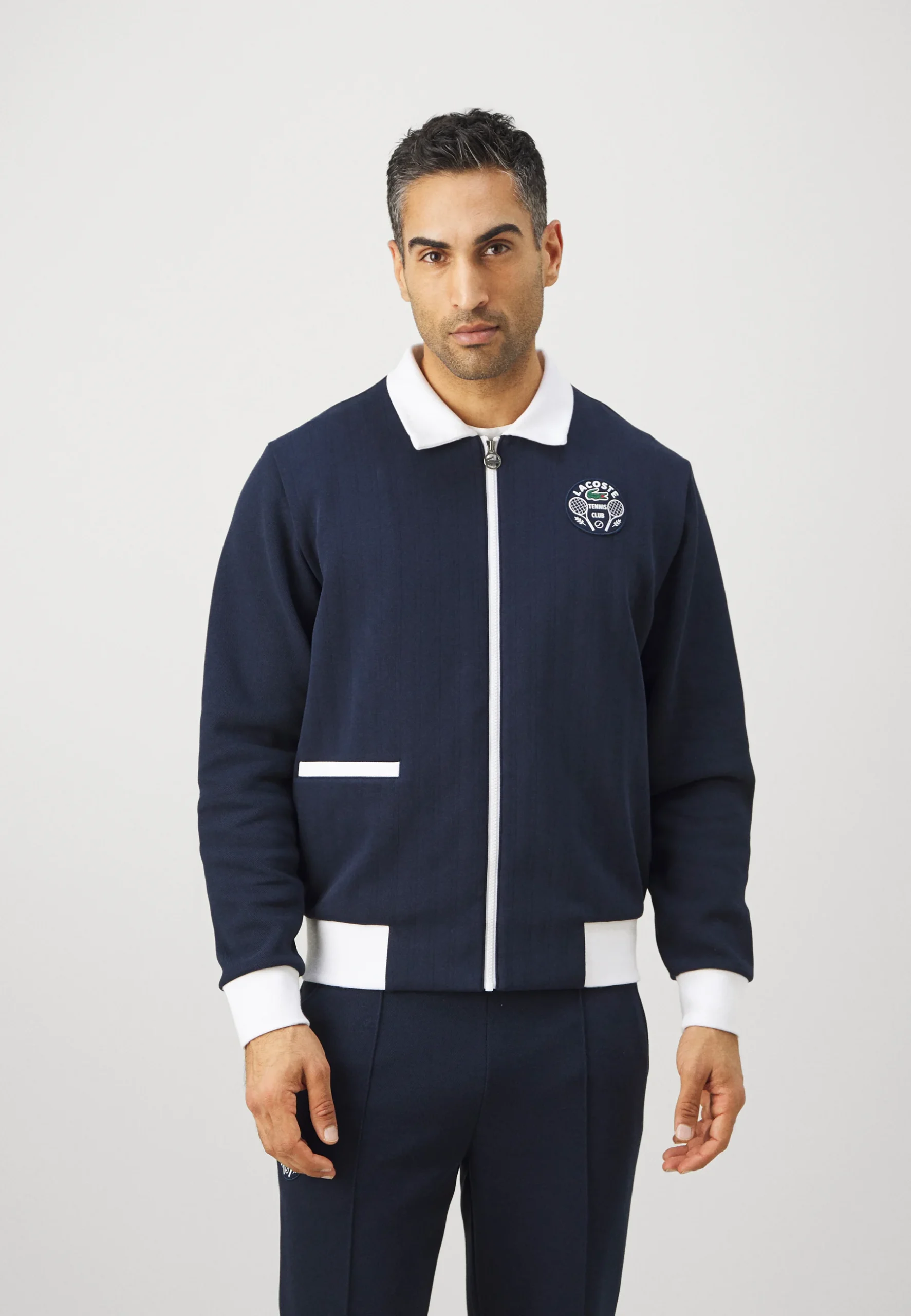 Lacoste 2-Piece Matching Set – Classic Crocodile Style Navy Blue - Image 4