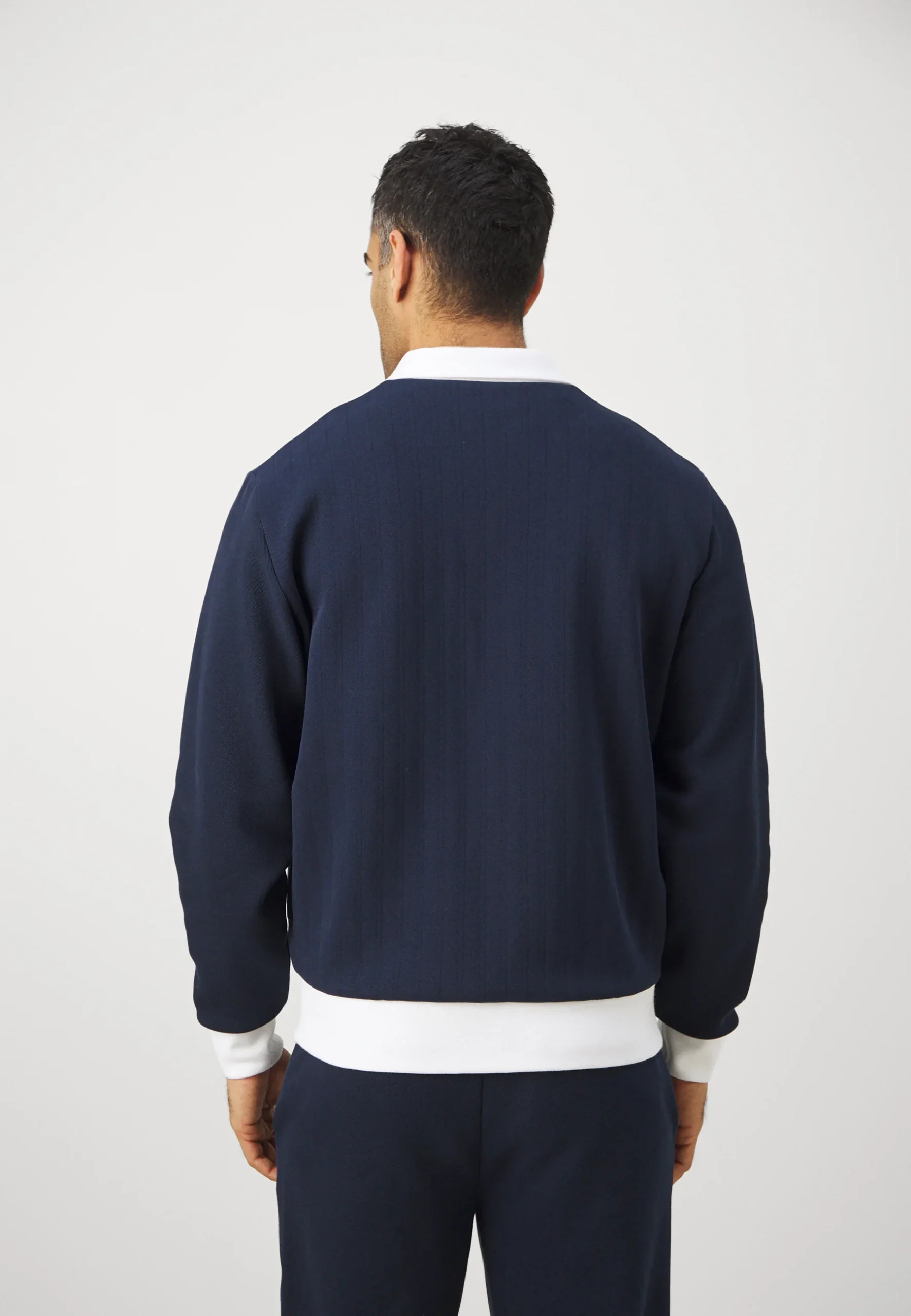 Lacoste 2-Piece Matching Set – Classic Crocodile Style Navy Blue - Image 5
