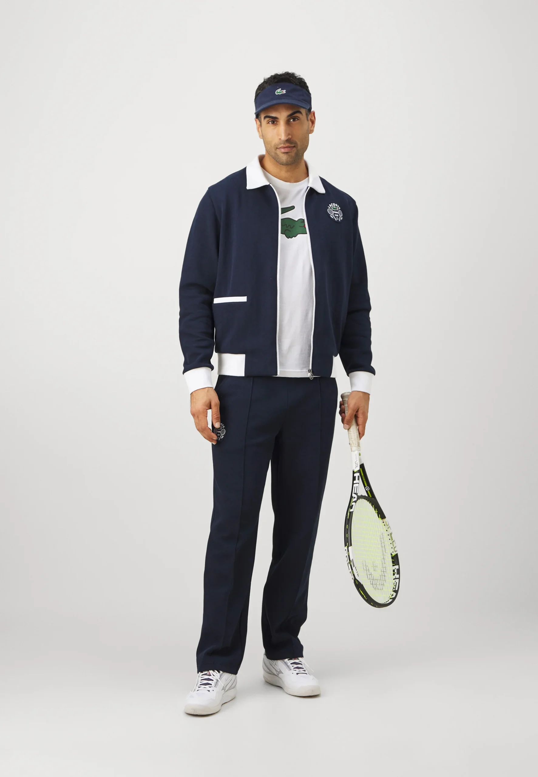 Lacoste 2-Piece Matching Set – Classic Crocodile Style Navy Blue - Image 6