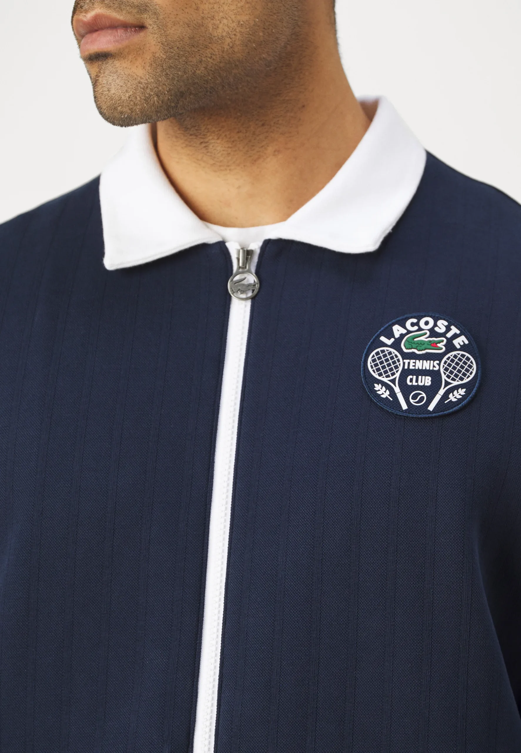Lacoste 2-Piece Matching Set – Classic Crocodile Style Navy Blue - Image 7