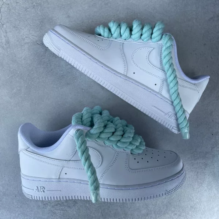 Nike Air Force 1 Custom Rope Lace( blue lace)