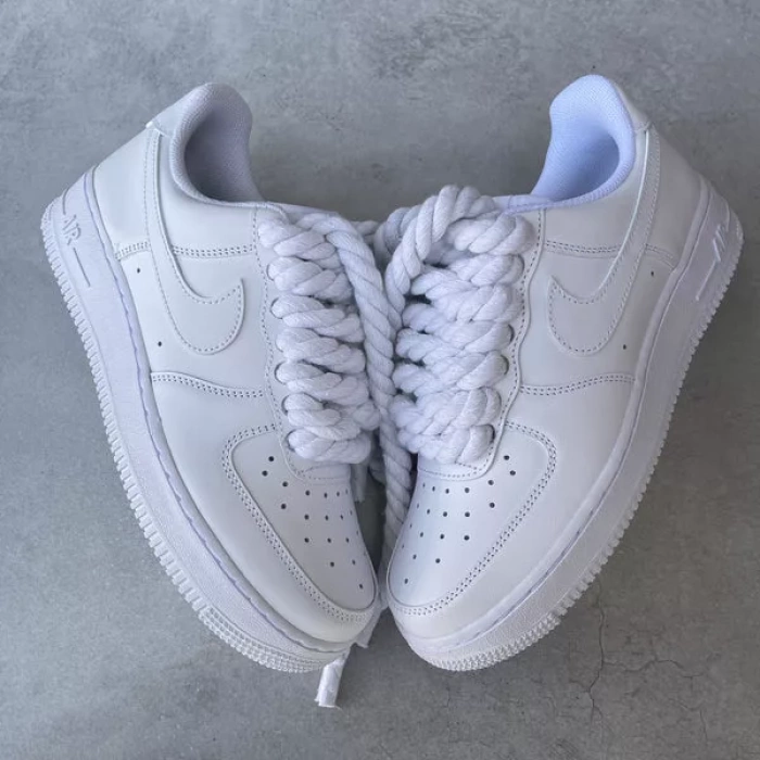 Nike Air Force 1 Custom Rope Lace(White Laces)